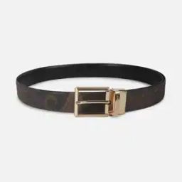 Leather Reversible Belt with Pin-Buckle Closure-picture-9