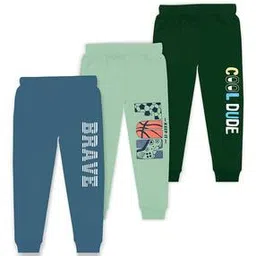 Pack of 3 Typographic Print Joggers with Elasticated Waist-picture-15