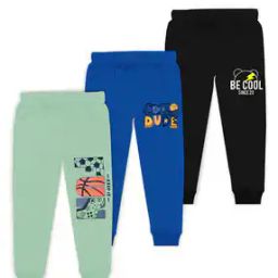 Pack of 3 Typographic Print Joggers with Elasticated Waist-picture-18
