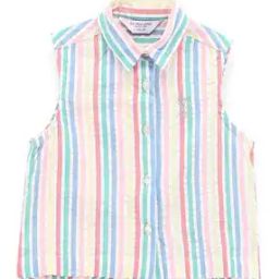 Girls Striped Regular Fit Top-picture-2