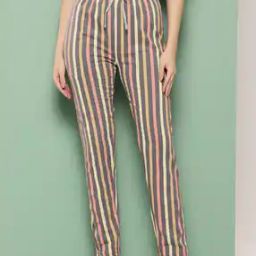 Women Striped Regular Fit Cotton Pyjamas-image-5