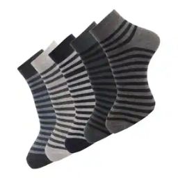 Pack of 5 Striped Ankle-Length Socks-image-28