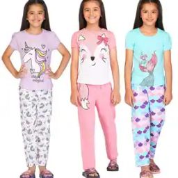 Pack of 3 Printed T-Shirts & Pyjamas-13