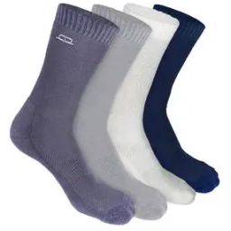 Pack of 4 Bamboo Men Crew Socks - Odour Free & Breathable-45