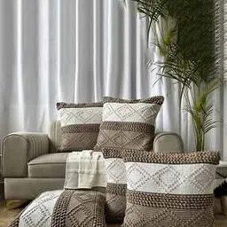 export house Set of 5 Cushion Covers with Stitch Detail-picture-39