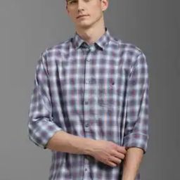 Men Checks Slim Fit Shirt-image-53