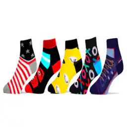 Pack of 5 Boys Printed Mid-Calf Socks-image-85