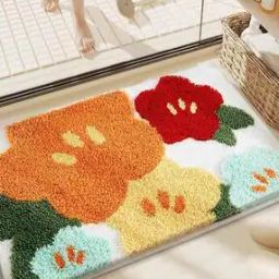 Mat Rugs Non-Slip Abstract Bath Rugs -41