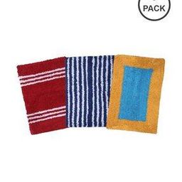Pack of 3 Cotton Door Mats 21" x 14"-23