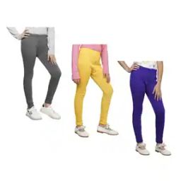 Pack of 3 Leggings with Elasticated Waistband-image-69