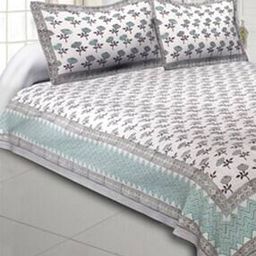 240 TC King Size Cotton Bedsheet with 2 Pillow Covers-image-29