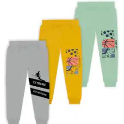 Pack of 3 Joggers with Elasticated Waist-image-7
