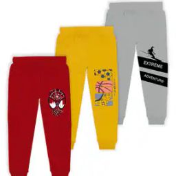 Pack of 3 Joggers with Elasticated Waist-picture-33