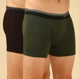 Men Pack of 2 Anti-Bacterial Trunks with Logo Waistband-picture-21