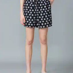 Allover Print & Functional Pocket Lounge Shorts-image-75