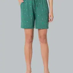 Allover Print & Functional Pocket Lounge Shorts-image-62