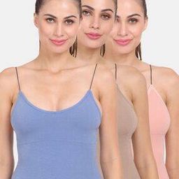 Pack of 3 Scoop-Neck Camisoles-picture-19