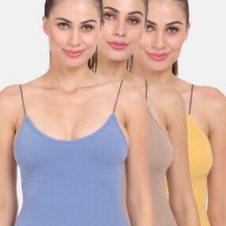 Pack of 3 Scoop-Neck Camisoles-image-74