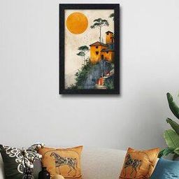 Random Modern Wall Art Framed Painting-29
