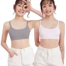 Girls Pack of 2 Camisoles-image-2