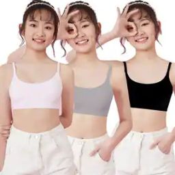 Girls Pack of 3 Camisoles-picture-53