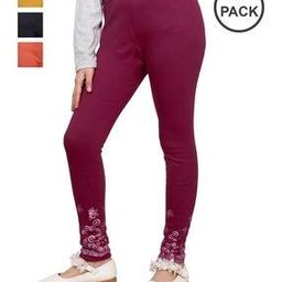 Pack of 4 Floral Print Leggings-image-55