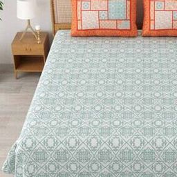 Printed Jaipuri King Size Bedsheet-40