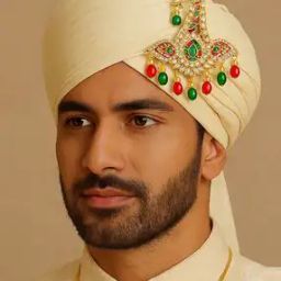 Men Gold-Plated Crystal-Studded Pearl-Drop Kalangi-image-42