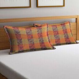 Set of 2 Floral Woven Pillow Covers 27'' x 17''-52