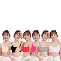 Pack of 6 Girls Slip-On Slips-23