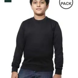 Pack of 2 Boys Regular Fit Sweatshirt with Ribbed-Hem-image-72