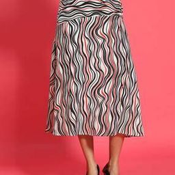 oxolloxo Women Abstract Flared Skirt-picture-6