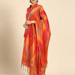 shaily Printed Dupatta with Tassels image 1