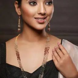 Women Ethnic Necklace And Earrings Set-image-11