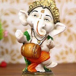 Colorful Lord Ganesha Dancing Avatar Decorative Showpiece-37