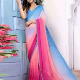Women Georgette Traditional Saree-image-32