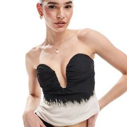 asos design Women Ombre-Dyed Ruched Corset Top-picture-35