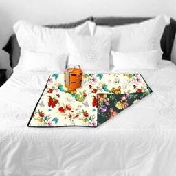 Floral Print Waterproof Reversible Food Mat 36" x 36"-image-58