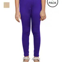 Women Pack of 2 Basic Leggings with Elasticated Waist-picture-47