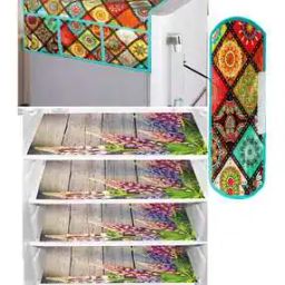 Set of 6 Printed Fridge Mats & Covers-29