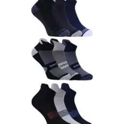 Men Pack of 9 Ankle-Length Socks-image-78