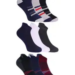 Men Pack of 9 Ankle-Length Socks-image-100