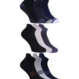 Men Pack of 9 Ankle-Length Socks-image-43