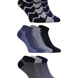 Men Pack of 9 Ankle-Length Socks-image-51