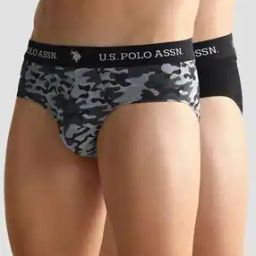 Men Pack of 2 Briefs with Brand Wasitband-image-81