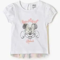 Girls Tulle Mesh Regular Fit T-Shirt-image-55