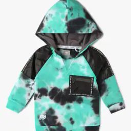 Boys Tie & Dye Regular Fit Cotton Hoodie-picture-16