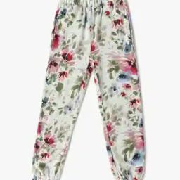 Girls Floral Print Relaxed Fit Joggers-image-31