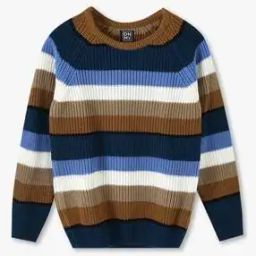 Boys Striped Crew-Neck Pullover-image-75