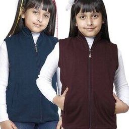 Pack of 2 Zip-Front Sleeveless Jacket-picture-49